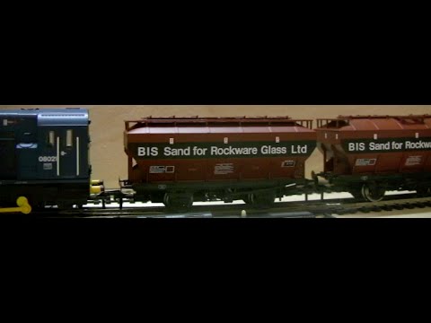 British Rail COVHOP wagons in BIS for Rockware Glass Livery
