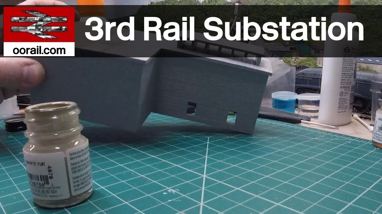 Third Rail Substation - 3D Printed Model Railways