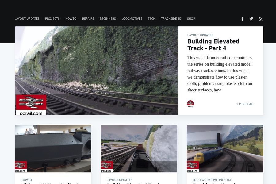 Welcome to the new oorail website!