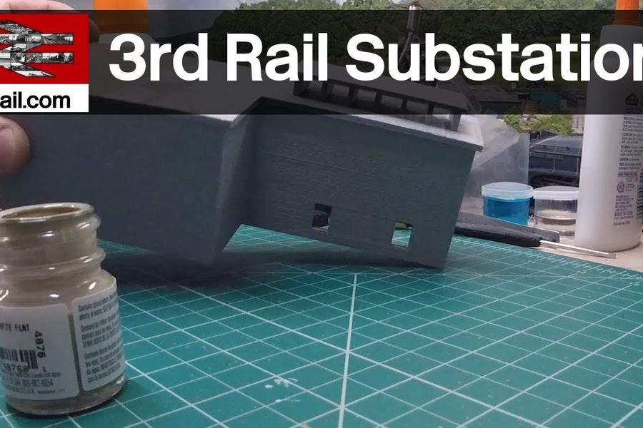 Third Rail Substation - 3D Printed Model Railways