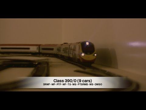 Class 390/0 Pendolino 9 car in OO scale - Hornby
